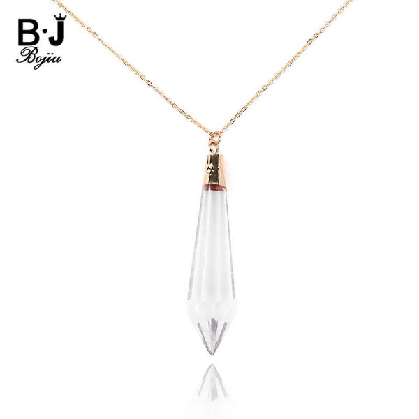 pendant necklaces bojiu long ladies crystal gold link chain jewelry clear hexagonal column glass necklace for women girls nks209, Silver
pendant necklaces bojiu long ladies crystal gold link chain jewelry clear hexagonal column glass necklace for women girls nks209, Silver