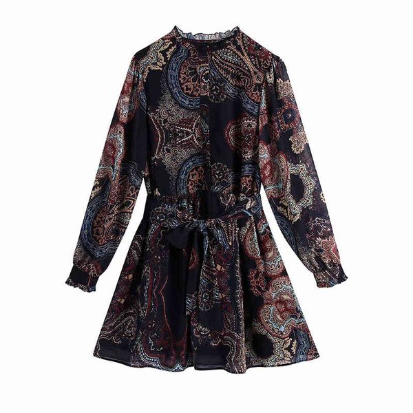 vintage fashion women flowers print shirt dress with slash long sleeve lady chiffon dress vestidos 210520, Black;gray
vintage fashion women flowers print shirt dress with slash long sleeve lady chiffon dress vestidos 210520, Black;gray