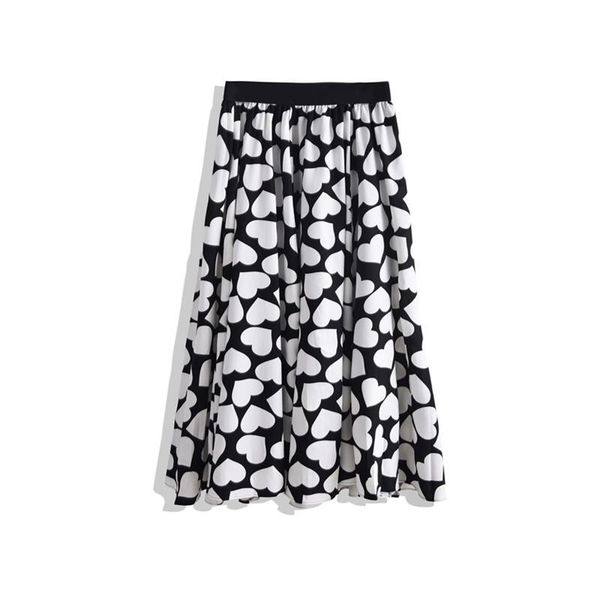 skirts 2021 summer fashion skirt elastic waist a-line loose black love printing ladies long
skirts 2021 summer fashion skirt elastic waist a-line loose black love printing ladies long