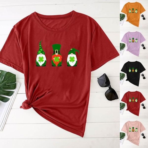 women's t-shirt patrick's day casual women short sleeve printed o-neck tee ladies womens graphic female, White
women's t-shirt patrick's day casual women short sleeve printed o-neck tee ladies womens graphic female, White