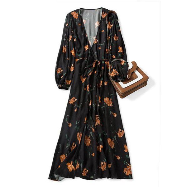 casual dresses elfstyle ladies black viscose 100% flower print v neck long sleeve midi dress waist with ties - 2021, Black;gray
casual dresses elfstyle ladies black viscose 100% flower print v neck long sleeve midi dress waist with ties - 2021, Black;gray