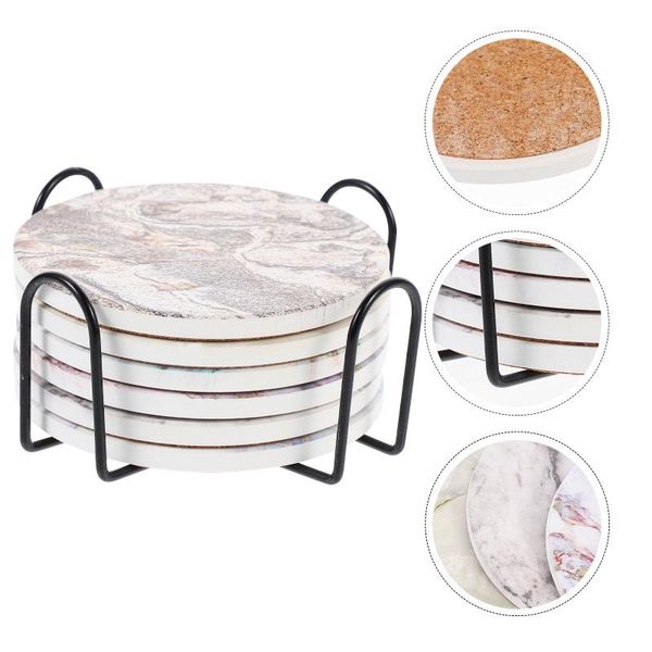 mats & pads 1 set placemat ceramic printed wood heat insulation coasters with rack
mats & pads 1 set placemat ceramic printed wood heat insulation coasters with rack