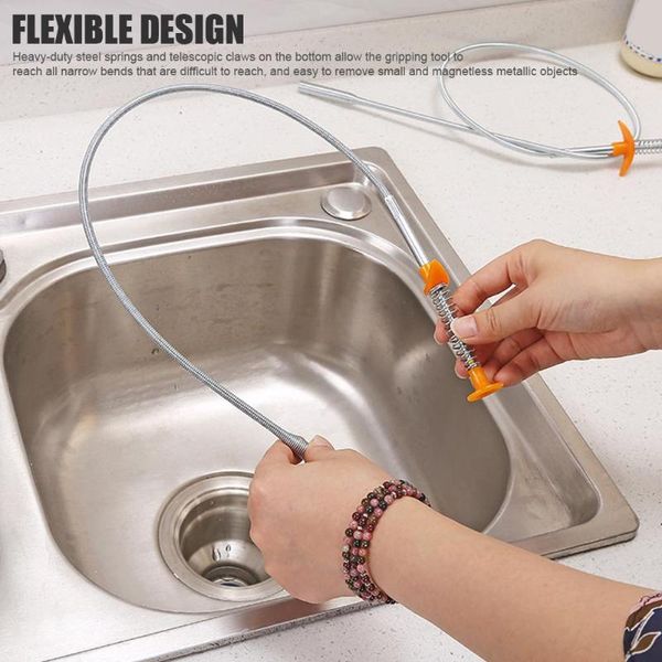 flexible long retractable reach claw pick up narrow bend curve grabber tool spring grip sewer picker waste cleaner effective bath accessory
flexible long retractable reach claw pick up narrow bend curve grabber tool spring grip sewer picker waste cleaner effective bath accessory