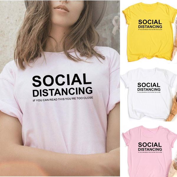 social distancing letter summer womens youre too close funny print casual spandex tees aesthetic streetwear ropa de mujer, White
social distancing letter summer womens youre too close funny print casual spandex tees aesthetic streetwear ropa de mujer, White