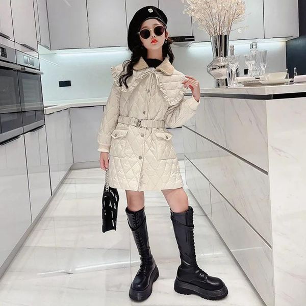 down coat teenage children winter outwear beige black turn collar jacket for girls cotton padded parkas fashion solid girl 8 10, Blue;gray
down coat teenage children winter outwear beige black turn collar jacket for girls cotton padded parkas fashion solid girl 8 10, Blue;gray