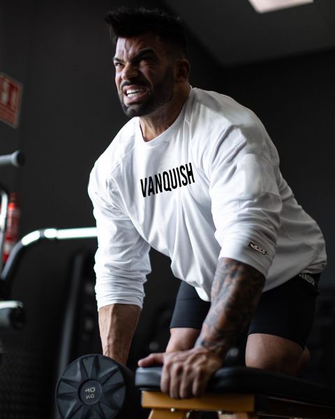 gym clothing sports sweater men's long-sleeved t-shirt loose large size round neck running fitness top, White;black
gym clothing sports sweater men's long-sleeved t-shirt loose large size round neck running fitness top, White;black