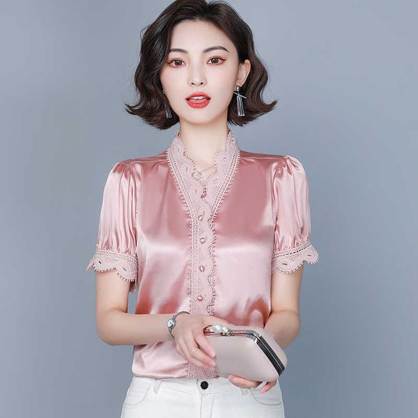 korean women shirt blouses for short sleeve s female lace patchwork blouse oversize woman button up ol 210604, White
korean women shirt blouses for short sleeve s female lace patchwork blouse oversize woman button up ol 210604, White