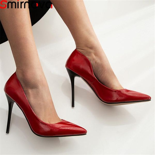 dress shoes smirnova 2021 arrive fashion women pumps stiletto high heels pointed toe ladies patent leather party woman, Black
dress shoes smirnova 2021 arrive fashion women pumps stiletto high heels pointed toe ladies patent leather party woman, Black