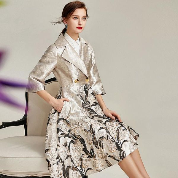 women's trench coats spring fall fashion womens high waisted double breasted floral coat , golden flower cardigan clothes for women, Tan;black
women's trench coats spring fall fashion womens high waisted double breasted floral coat , golden flower cardigan clothes for women, Tan;black