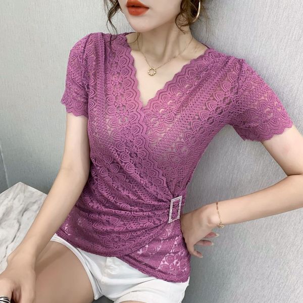 women's blouses & shirts 5xl women lace arrivals summer short sleeve v-neck women blouse shirt hollow out plus size blusas vaja, White
women's blouses & shirts 5xl women lace arrivals summer short sleeve v-neck women blouse shirt hollow out plus size blusas vaja, White