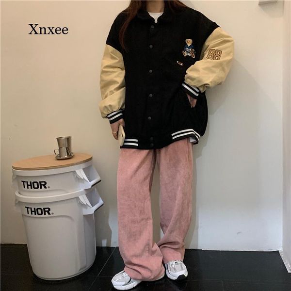 women's jackets 2021 autumn and winter college style retro baseball uniform stand-up collar long-sleeved jacket casual, Black;brown
women's jackets 2021 autumn and winter college style retro baseball uniform stand-up collar long-sleeved jacket casual, Black;brown