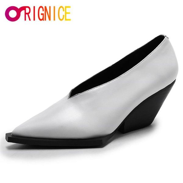 dress orignice woman high heels pumps genuine leather v-shaped open pointed toe street style shoes black white
dress orignice woman high heels pumps genuine leather v-shaped open pointed toe street style shoes black white