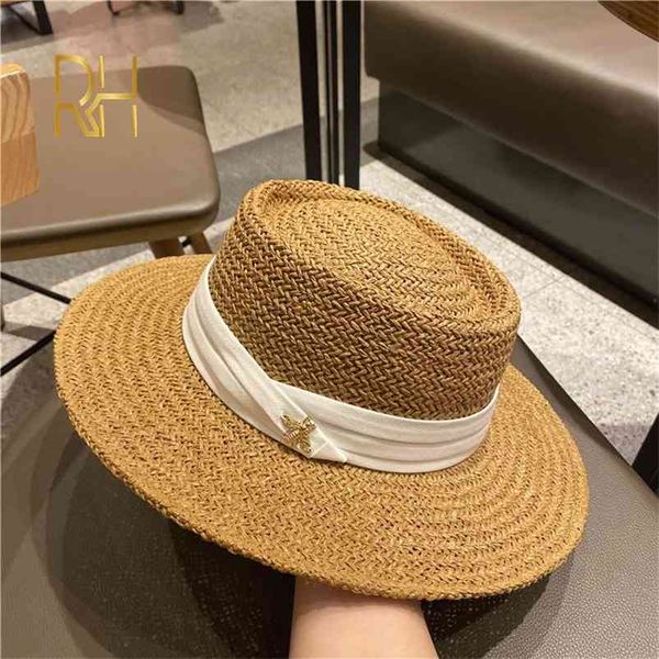 summer straw hat fashion casual panama beach fedora wide brim breathable sun s for women 210709, Blue;gray
summer straw hat fashion casual panama beach fedora wide brim breathable sun s for women 210709, Blue;gray
