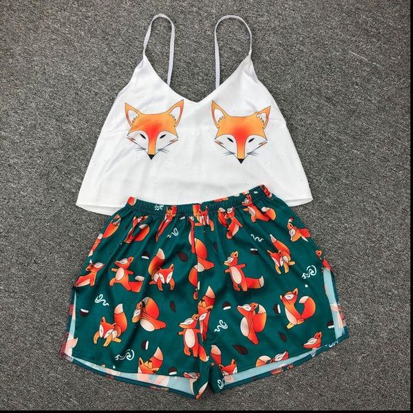summer pajamas set print women sleepwear cute home clothes shorts suit pyjamas nightgown pijama satin lingerie, Black;red
summer pajamas set print women sleepwear cute home clothes shorts suit pyjamas nightgown pijama satin lingerie, Black;red