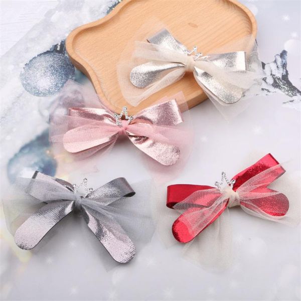 10pcs/lot girls hairpins children bows crown kids hair clips accessories fashion princess net yarn barettes, Slivery;white
10pcs/lot girls hairpins children bows crown kids hair clips accessories fashion princess net yarn barettes, Slivery;white