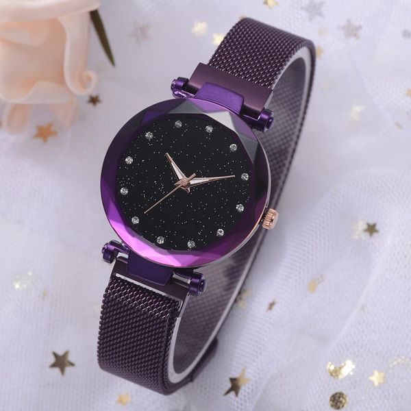 wristwatches fashion luxury ladies star sky crystal women watch wrist magnetic starry quartz watches relogio, Slivery;brown
wristwatches fashion luxury ladies star sky crystal women watch wrist magnetic starry quartz watches relogio, Slivery;brown