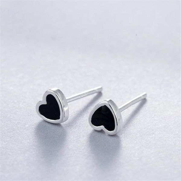 stud 925 sterling silver jewelry fashion geometric heart shaped black epoxy love simple small women earrings se747, Golden;silver
stud 925 sterling silver jewelry fashion geometric heart shaped black epoxy love simple small women earrings se747, Golden;silver