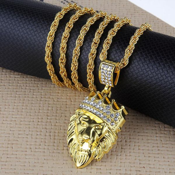 pendant necklaces fashion mens jewelry full iced out rhinestone lion tag cuban chain cool men hip hop necklace gold silver #p15
pendant necklaces fashion mens jewelry full iced out rhinestone lion tag cuban chain cool men hip hop necklace gold silver #p15