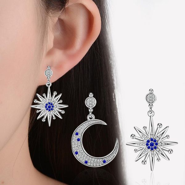 stud stars and moon earrings female asymmetric zircon long ear jewelry women, Golden;silver
stud stars and moon earrings female asymmetric zircon long ear jewelry women, Golden;silver