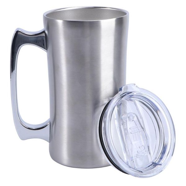 mugs 560ml 304 stainless steel double-layer mug beer cup vacuum heat/cold insulation coffee for outdoor (silver)
mugs 560ml 304 stainless steel double-layer mug beer cup vacuum heat/cold insulation coffee for outdoor (silver)