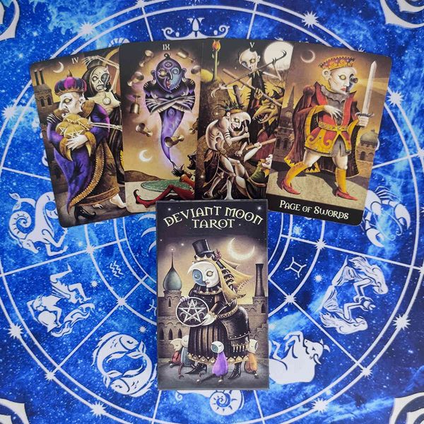 deviant moon tarot cards divination deck entertainment parties board game support drop shipping 78 pcs/box
deviant moon tarot cards divination deck entertainment parties board game support drop shipping 78 pcs/box