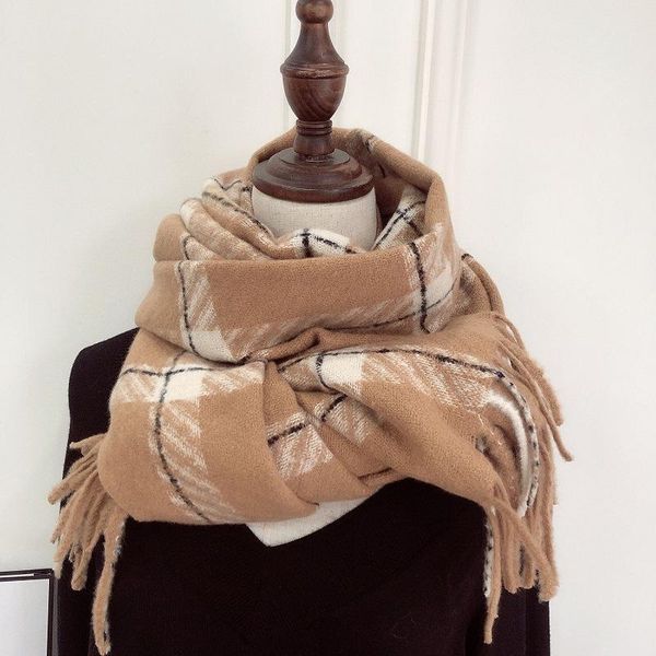 scarves cashmere like scarf for women in winter versatile double-sided plaid shawl students long thickened warm 180*70cm, Blue;gray
scarves cashmere like scarf for women in winter versatile double-sided plaid shawl students long thickened warm 180*70cm, Blue;gray