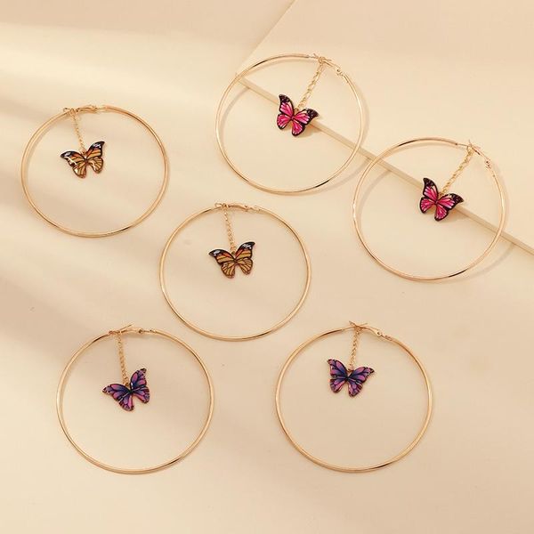 dangle & chandelier korean colorful metal butterfly earring 2021 pendant gold silver color circle hoop earrings for women statement girl jew
dangle & chandelier korean colorful metal butterfly earring 2021 pendant gold silver color circle hoop earrings for women statement girl jew
