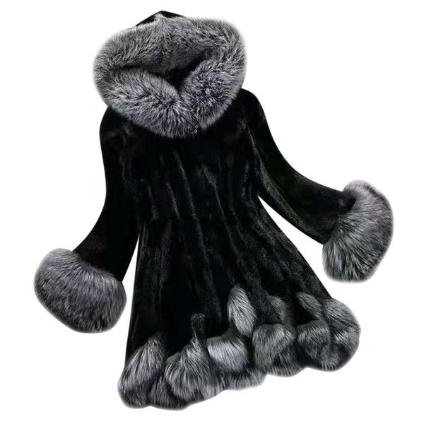women's fur & faux mink coats women coat autumn winter elegant thick warm outerwear fake jacket chaquetas mujer s-12xl plus size #w, Black
women's fur & faux mink coats women coat autumn winter elegant thick warm outerwear fake jacket chaquetas mujer s-12xl plus size #w, Black