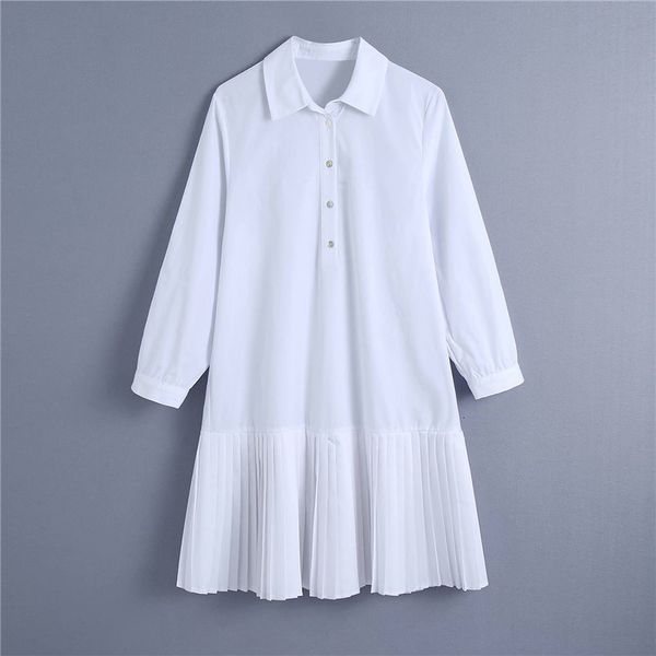 casual dresses women spring elegant single breasted za shirt style white mini dress female long sleeve high waist pleated mj0v, Black;gray
casual dresses women spring elegant single breasted za shirt style white mini dress female long sleeve high waist pleated mj0v, Black;gray