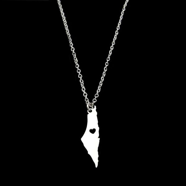 pendant necklaces trend jewelry women's neck chain selling stainless steel palestine israel national map necklace for women, Silver
pendant necklaces trend jewelry women's neck chain selling stainless steel palestine israel national map necklace for women, Silver