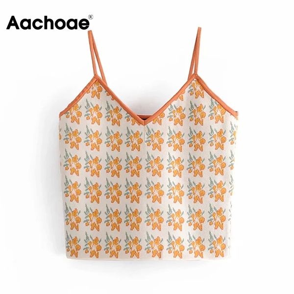 aachoae women vintage floral knitted camisole v neck spaghetti strap ladies chic crop casual backless camis 210413, White
aachoae women vintage floral knitted camisole v neck spaghetti strap ladies chic crop casual backless camis 210413, White