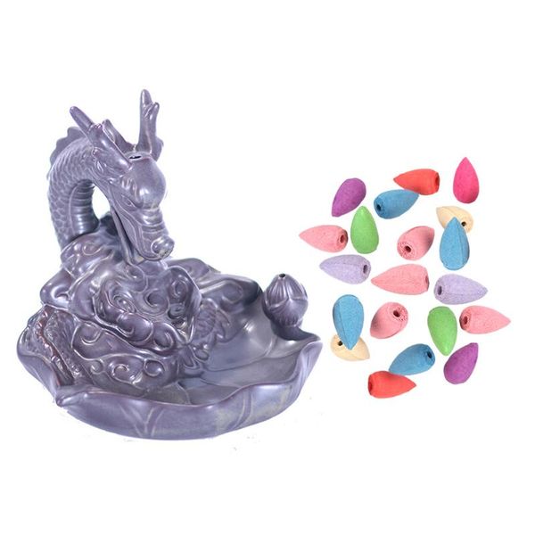 fragrance lamps dragon incense burner buddhist censer craft decorations purple sand backflow tea decoration
fragrance lamps dragon incense burner buddhist censer craft decorations purple sand backflow tea decoration