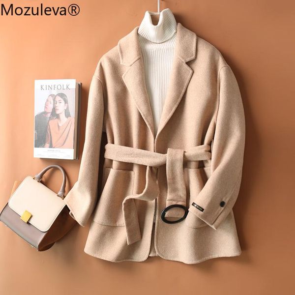 women's wool & blends mozuleva handmade woolen coat autumn and winter 2021 double-sided, Black
women's wool & blends mozuleva handmade woolen coat autumn and winter 2021 double-sided, Black