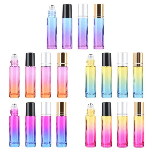 storage bottles & jars 5pcs 5ml/10ml gradient color thick glass roll on essential oil empty bottle roller ball travel cosmetics accessories
storage bottles & jars 5pcs 5ml/10ml gradient color thick glass roll on essential oil empty bottle roller ball travel cosmetics accessories