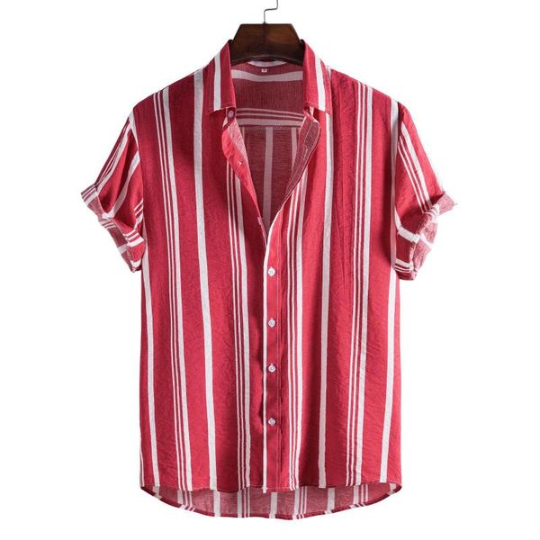 men's casual shirts stripe summer short sleeve for men hawaiian printed pockets button up shirt chemise homme, White;black
men's casual shirts stripe summer short sleeve for men hawaiian printed pockets button up shirt chemise homme, White;black