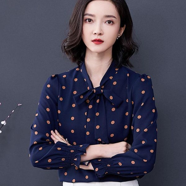 women's blouses & shirts wave point women chiffon shirt female long sleeve 2021 spring blouse bow tie with temperament small, White
women's blouses & shirts wave point women chiffon shirt female long sleeve 2021 spring blouse bow tie with temperament small, White