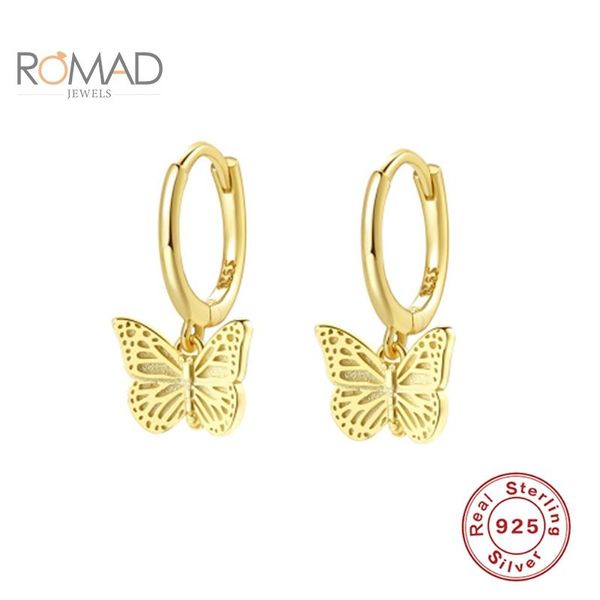 hoop & huggie romad simple ins exquisite butterfly pendant earring s925 sterling silver hoops earrings women fashion jewelry bijoux femme, Golden;silver
hoop & huggie romad simple ins exquisite butterfly pendant earring s925 sterling silver hoops earrings women fashion jewelry bijoux femme, Golden;silver