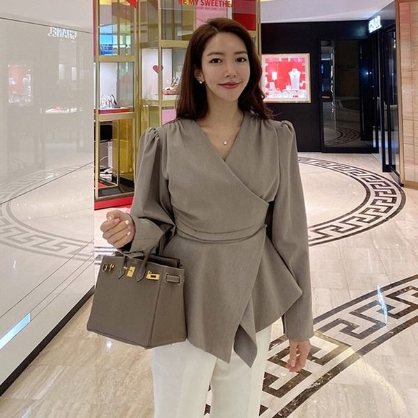 llzacoosh autumn arrive office women cardigans v neck solid irregular slim puff sleeve casual ladies cardigan outwear coat 210514, Black;brown
llzacoosh autumn arrive office women cardigans v neck solid irregular slim puff sleeve casual ladies cardigan outwear coat 210514, Black;brown