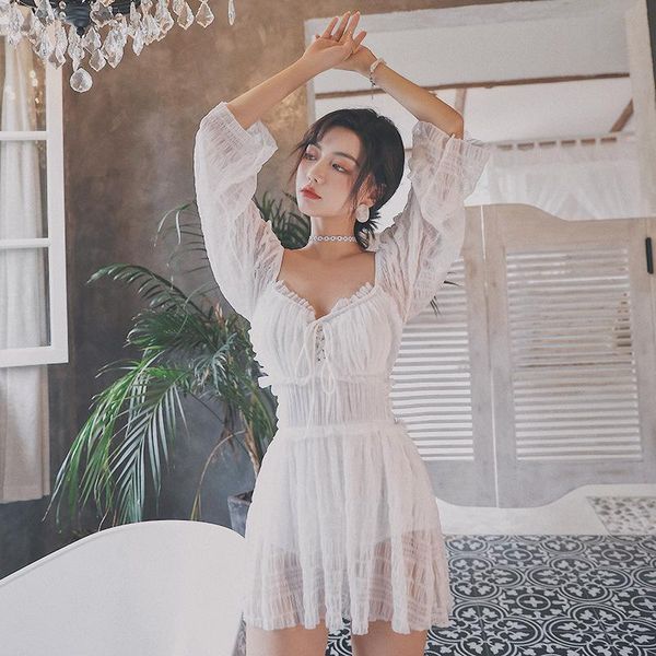 one-piece suits 2021 swim one piece for women swimsuit female korean bikini plus size white long sleeve fairy underwire swimwear cute
one-piece suits 2021 swim one piece for women swimsuit female korean bikini plus size white long sleeve fairy underwire swimwear cute