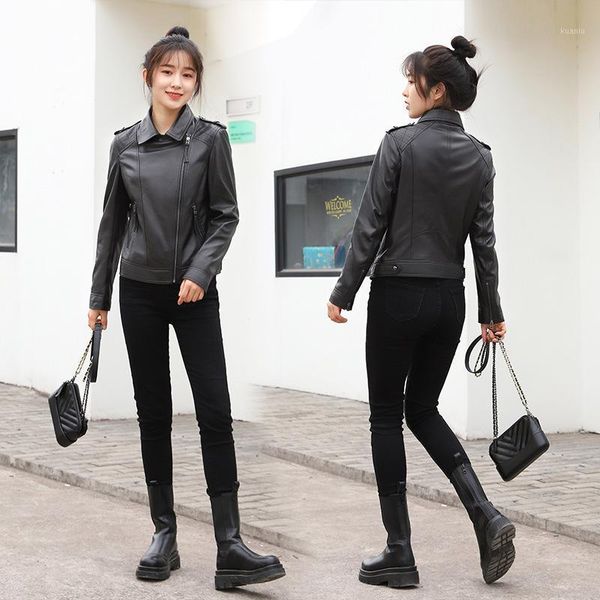 women's jackets sheepskin jacket american coat leather loose fashion casual, Black;brown
women's jackets sheepskin jacket american coat leather loose fashion casual, Black;brown