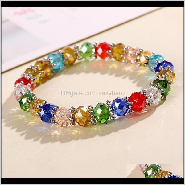 charm drop delivery 2021 bead fashion colorful candy bracelet women multicolor crystal beads bracelets for jewelry gift 5j3y0, Golden;silver
charm drop delivery 2021 bead fashion colorful candy bracelet women multicolor crystal beads bracelets for jewelry gift 5j3y0, Golden;silver