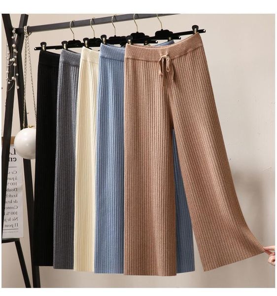 women's pants & capris knitted wide leg woman korean fashionsolid lace up straight long female casual trousers drawstring sweatpants, Black;white
women's pants & capris knitted wide leg woman korean fashionsolid lace up straight long female casual trousers drawstring sweatpants, Black;white