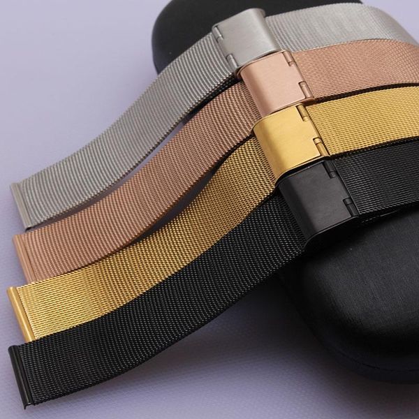 watch bands watchband 12mm 14mm 18mm 20mm 22mm 24mm universal stainless steel metal band thinner strap bracelet black rose gold silver, Black;brown
watch bands watchband 12mm 14mm 18mm 20mm 22mm 24mm universal stainless steel metal band thinner strap bracelet black rose gold silver, Black;brown