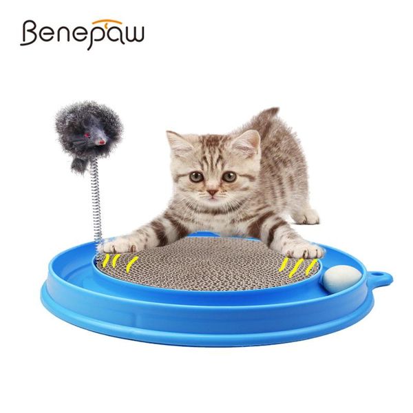 benepaw durable interactive cat toy corrugated paper kitten scratcher pet post pad training exercise mouse play with ball toys
benepaw durable interactive cat toy corrugated paper kitten scratcher pet post pad training exercise mouse play with ball toys