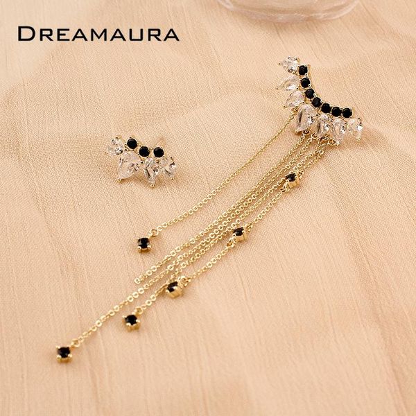 dangle & chandelier 2021 style selling tassel chain black and clear stones drop earrings for women jewelry, Silver
dangle & chandelier 2021 style selling tassel chain black and clear stones drop earrings for women jewelry, Silver