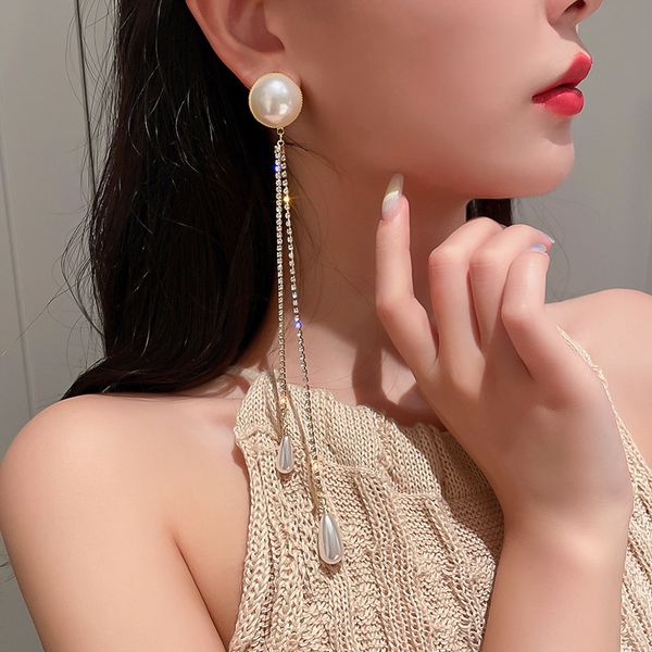 dangle & chandelier geometric pearl earrings for women oversize long tassel crystal rhinestone earrings statement jewelry accessories, Silver
dangle & chandelier geometric pearl earrings for women oversize long tassel crystal rhinestone earrings statement jewelry accessories, Silver