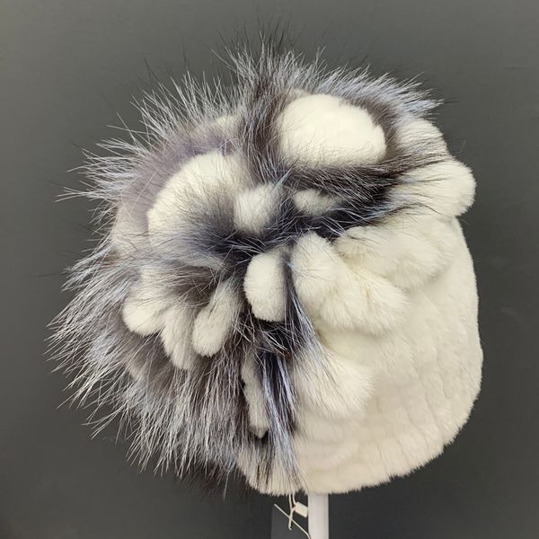 winter warm hats for women floral stylish white beanies natural rabbit fox fur fluffy snow fur hats hand knitted sewn rabbit hat, Blue;gray
winter warm hats for women floral stylish white beanies natural rabbit fox fur fluffy snow fur hats hand knitted sewn rabbit hat, Blue;gray