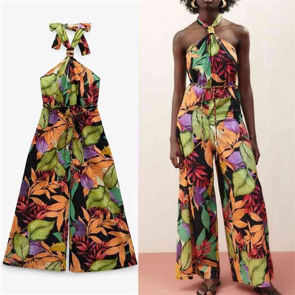 summer flowers print long jumpsuit women vintage sleeveless tied halter romper woman backless wide leg jumpsuits 210524, Black;white
summer flowers print long jumpsuit women vintage sleeveless tied halter romper woman backless wide leg jumpsuits 210524, Black;white