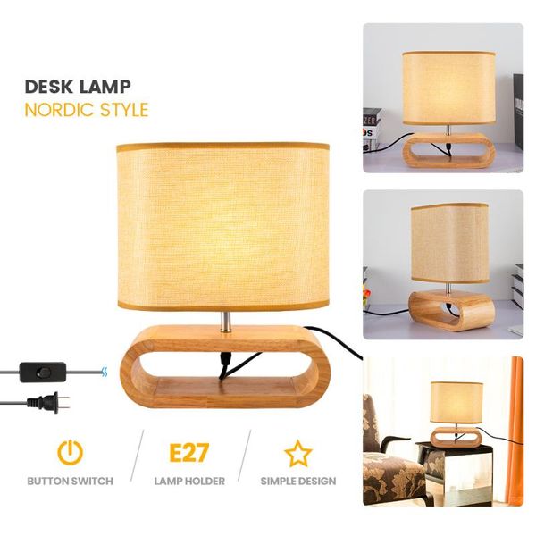 table lamps led lamp modern wooden bedside desk fabric shade and wood base simple design nightlight for home bedroom decoration
table lamps led lamp modern wooden bedside desk fabric shade and wood base simple design nightlight for home bedroom decoration