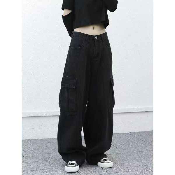 women's jeans 2021 autumn women denim pants oversize wide leg trousers korean style casual loose long length streetwear, Blue
women's jeans 2021 autumn women denim pants oversize wide leg trousers korean style casual loose long length streetwear, Blue